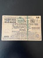 Ticket belgie vs brazilie 1963, Verzenden, Zo goed als nieuw