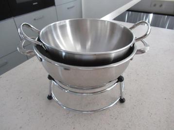 mengkommen met staander FISSLER-RVS-beslagkommen-NIEUW beschikbaar voor biedingen