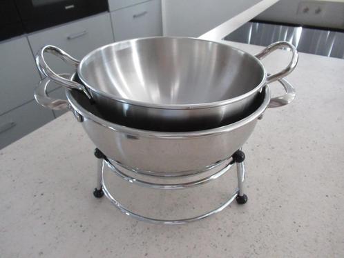 mengkommen met staander FISSLER-RVS-beslagkommen-NIEUW, Huis en Inrichting, Keuken | Potten en Pannen, Nieuw, Ophalen of Verzenden