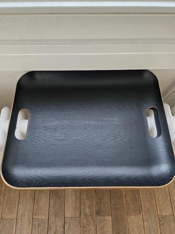 ALINÉA - PLATEAU RECT. EN BOIS DE SAULE 45 X 36 NOIR -50%, Huis en Inrichting, Woonaccessoires | Dienbladen, Ophalen, Gebruikt