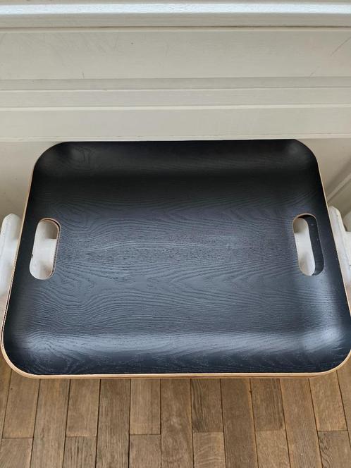 ALINÉA - PLATEAU RECT. EN BOIS DE SAULE 45 X 36 NOIR -50%, Huis en Inrichting, Woonaccessoires | Dienbladen, Gebruikt, Hout, Rechthoekig
