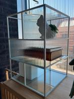 Vitrinekastje IKEA metaal en glas 35x50cm, Huis en Inrichting, Kasten | Vitrinekasten, Ophalen, Zo goed als nieuw, Metaal