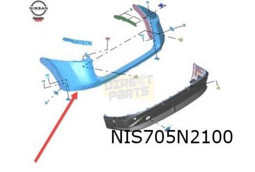 Nissan Ariya (7/22-) achterbumper (te spuiten) Origineel! 85, Auto-onderdelen, Carrosserie, Bumper, Nissan, Achter, Nieuw, Verzenden