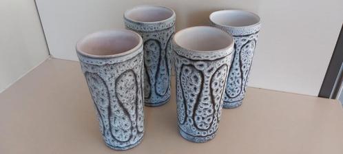 Austruy Franse keramische bekers uit de jaren 50, Antiek en Kunst, Antiek | Keramiek en Aardewerk, Ophalen of Verzenden