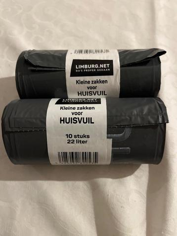 2 rollen van kleine zakken voor huisvuil in Limburg (22 l) beschikbaar voor biedingen