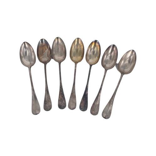 Set van 7 Wiskemann goudsmidbesteklepels in zilver metaal, Antiek en Kunst, Antiek | Bestek, Ophalen of Verzenden