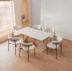 8 - Chaises blanc beige, Maison & Meubles, Neuf, Autres couleurs, Enlèvement, Cinq, Six Chaises ou plus