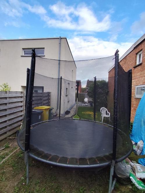 Trampoline 3m05 - avec filet (abimé) et echelle, voir photos, Kinderen en Baby's, Speelgoed | Buiten | Trampolines, Gebruikt, Ophalen