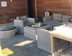Lounge set riet, Tuin en Terras, Tuinbanken, Ophalen, Gebruikt, Rotan