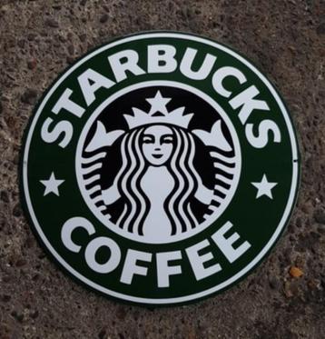 Starbucks coffee zwaar emaillen USA reclame decoratie bord beschikbaar voor biedingen