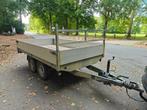 dubbelas plateau 2 ton alu galva papieren aanwezig, Auto diversen, Aanhangers en Bagagewagens, Ophalen, Gebruikt