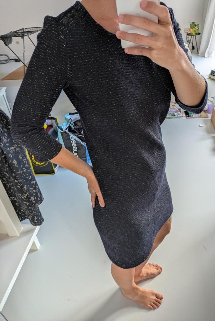 Mooie feestelijke jurk maat S, Kleding | Dames, Jurken, Nieuw, Maat 36 (S), Blauw, Boven de knie, Ophalen of Verzenden