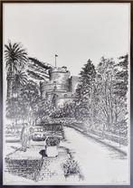 Tekening Dubrovnik van Niki '85, Antiek en Kunst, Kunst | Tekeningen en Fotografie, Ophalen