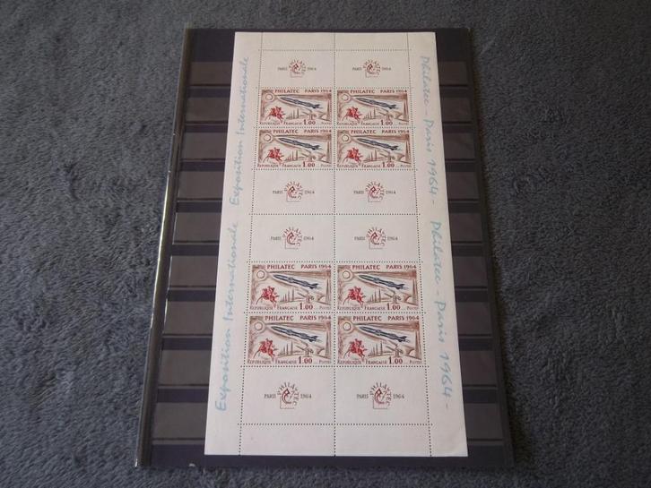 FR_1 – Frankrijk – Philatec 1964 – Space - Vel(8) – MNH, Postzegels en Munten, Postzegels | Europa | Frankrijk, Postfris, Ophalen of Verzenden