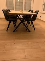 Eiken tafel met stoelen, Huis en Inrichting, Ophalen, Zo goed als nieuw