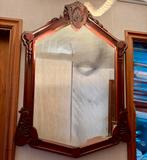 Spiegel met massief houten kader, Antiek en Kunst, Ophalen, Overige vormen