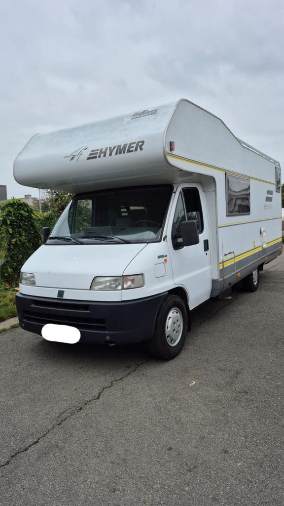 Fiat Ducato Hymer 2.5 TDI – 1998 – 7 slaapplaatsen, Caravans en Kamperen, Mobilhomes, Particulier, meer dan 6, Hymer, Fiat, Diesel