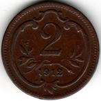 Oostenrijk : 2 Heller 1912  KM#2801  Ref 14722, Postzegels en Munten, Munten | Europa | Niet-Euromunten, Ophalen of Verzenden
