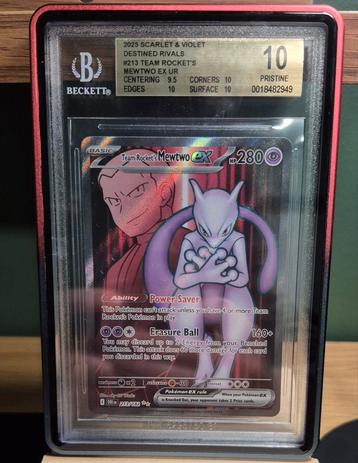Team rocket's mewtwo ex 213 BGS 10 PRISTINE beschikbaar voor biedingen