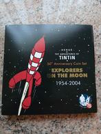 Kuifje collectie euromuntenset + 925 zilveren medaille, Setje, Zilver, Overige landen, Ophalen of Verzenden