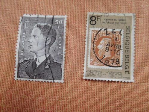 Gebruikte oude Belgische postzegels (1), Postzegels en Munten, Postzegels | Europa | België, Gestempeld, Frankeerzegel, Ophalen of Verzenden