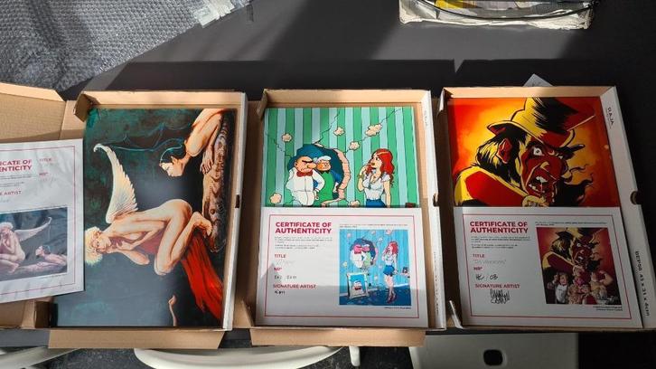 Amoras, Esther Verkest / Nero, Jan Bosschaert, EA set, 3/10, Verzamelen, Stripfiguren, Nieuw, Plaatje, Poster of Sticker, Overige figuren