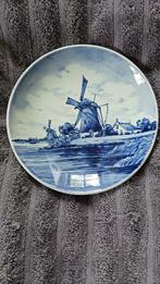 Delfts blauw bord om aan de muur te hangen, Ophalen of Verzenden