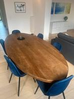 Table ovale, Comme neuf, 100 à 150 cm, Autres essences de bois, 200 cm ou plus