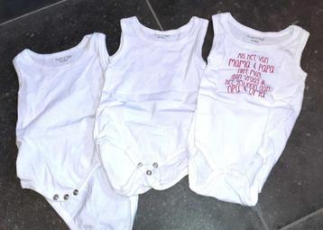 Baby kleding 3 rompers body Sweet & Soft 62-68 beschikbaar voor biedingen