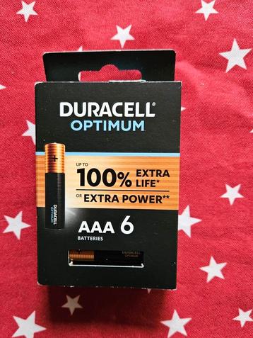 6 x AAA Duracell Optimum batterijen, Enlèvement ou Envoi, Neuf