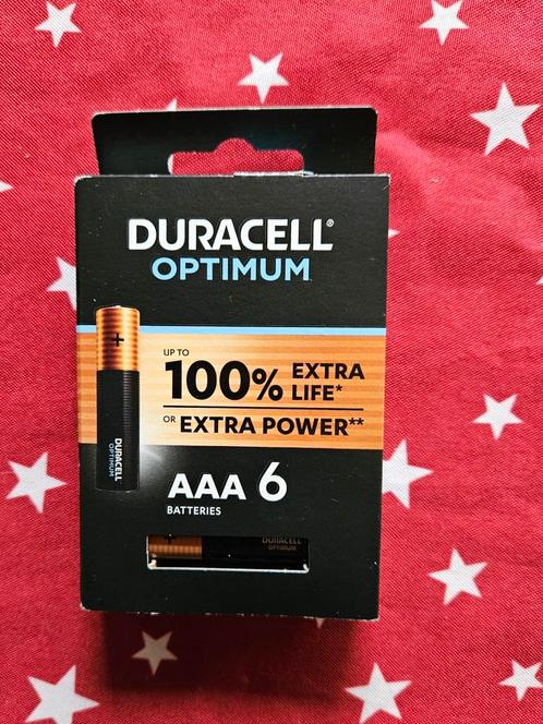 6 x AAA Duracell Optimum batterijen, Audio, Tv en Foto, Accu's en Batterijen, Nieuw, Ophalen of Verzenden