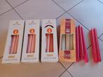 Set kaarsen van Spaas in zalmroze, wit en rood, Ophalen, Nieuw, Rood, Kaars