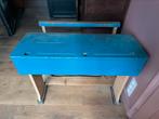 Vintage houten bureau lessenaar schoolbankje, Huis en Inrichting, Bureaus, Ophalen, Gebruikt