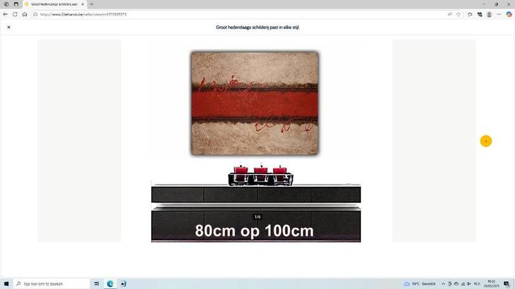 Groot hedendaags landelijk schilderij 2 halen=1 betalen nr 3, Antiek en Kunst, Kunst | Schilderijen | Modern, Ophalen