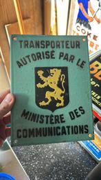 Emaillebord ministerie van communicatie, Verzamelen, Ophalen of Verzenden