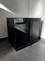 Houten zwarte dekenkist, Ophalen, 50 tot 100 cm, 50 tot 75 cm, Zo goed als nieuw