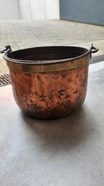 Ketel van koper en messing, Antiek en Kunst, Antiek | Brons en Koper, Ophalen, Koper