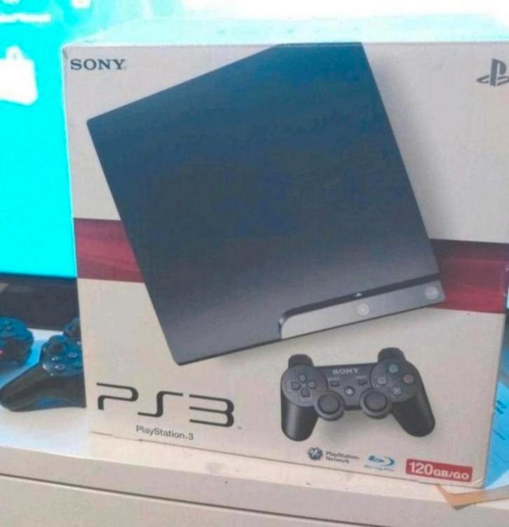 Ps3 slim 120 gb + 2 dual shock 3-controllers + 15 games + do, Games en Spelcomputers, Spelcomputers | Sony PlayStation 3, Gebruikt