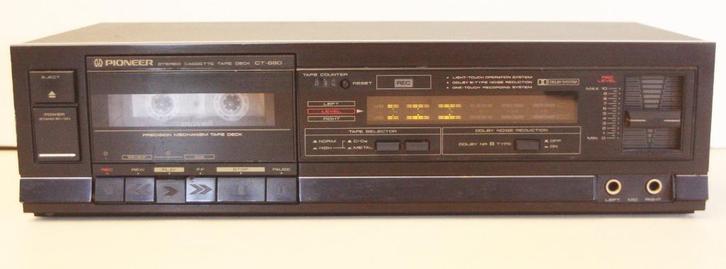 Pioneer CT-680 Cassettedeck / Precision Mechanism Tape Deck, Audio, Tv en Foto, Cassettedecks, Enkel, Tape counter, Ophalen of Verzenden