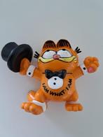 Vintage Bully - Garfield avec chapeau à la main, Collections, Jouets miniatures, Comme neuf, Enlèvement ou Envoi