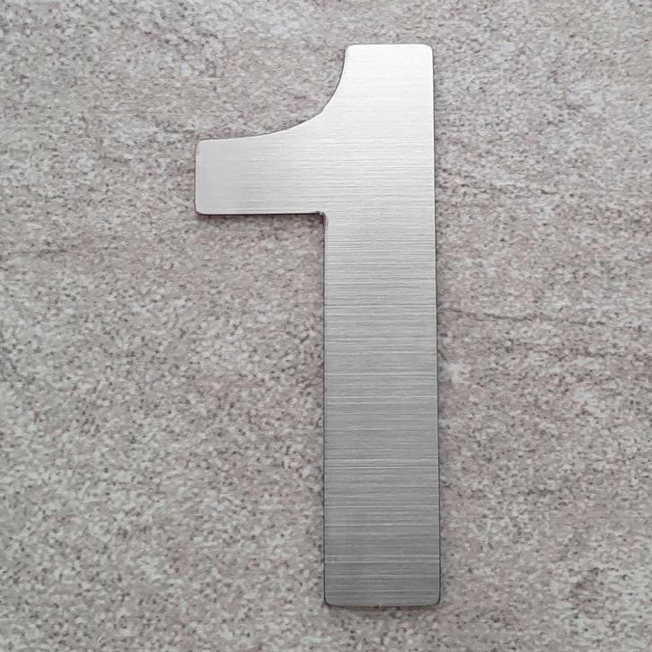 RVS Huisnummers Plakken - Maak je Brievenbus Herkenbaar, Tuin en Terras, Brievenbussen, Nieuw, Staande brievenbus, Inox, Ophalen of Verzenden