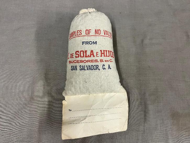 Koffiebonen uniek zakje uit San Salvador, Collections, Marques & Objets publicitaires, Comme neuf, Emballage, Enlèvement ou Envoi