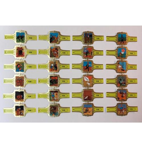 Kuifje compleet set sigarenbanden Nieuwstaat groen 1980, Collections, Personnages de BD, Tintin, Enlèvement ou Envoi