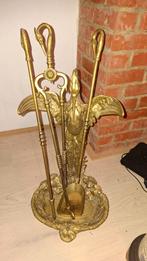 Koperen/brons haardstel, Ophalen of Verzenden