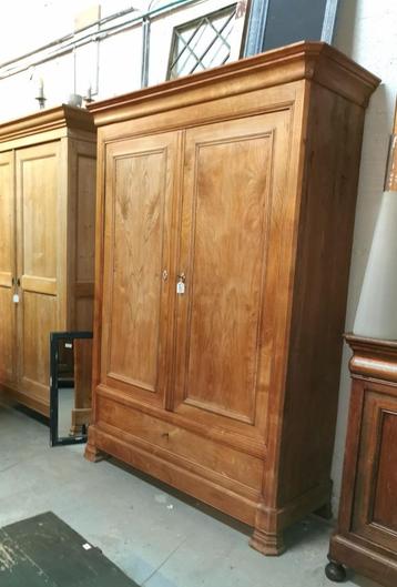 Armoire ancienne française Louis Philippe en frêne H 211 B15, Enlèvement