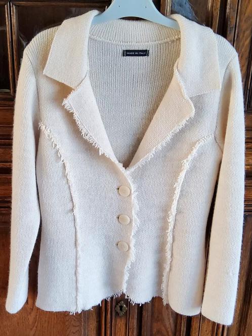 Nieuw gebreid damesvest - Maat : M.; Kleur: beige, Kleding | Dames, Truien en Vesten, Nieuw, Maat 38/40 (M), Beige, Ophalen
