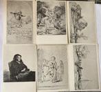 11 Pentekeningen van fotos van Rembrandt, Collections, Photos & Gravures, Envoi, Gravure, Neuf
