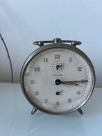 Junghans wekker retro metaal grijs, Antiek en Kunst, Ophalen of Verzenden