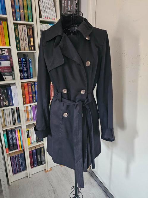 ASOS T36 zwarte trenchcoat — Chique en gestructureerd, Kleding | Dames, Jassen | Zomer, Gedragen, Zwart, Ophalen of Verzenden
