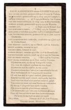 Doodsprentje oorlogsslachtoffers Vrasene WOI, Collections, Envoi, Autres, Autres types